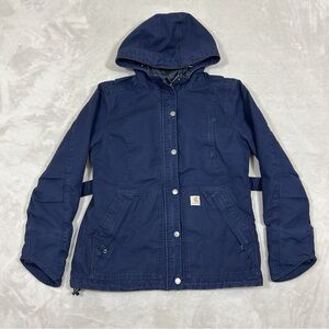 Carhartt Navy Utility Jacket with Hood